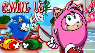 😱 SO MANY BODIES!! - Sonic & Amy Play 15 PLAYER Among Us LIVE!!