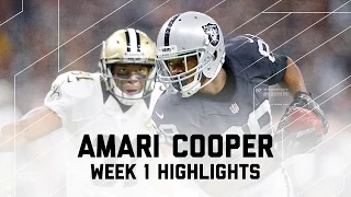 Every Amari Cooper Catch | Raiders vs. Saints | NFL Week 1 Player Highlights