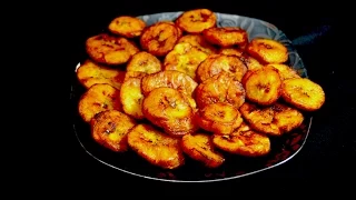 Pataocones o Tostones de platanos maduros - Receta cocinemosjuntos