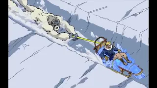 Chill Out Scooby Doo - Mountain Sledding Scene