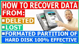 How to Recover Files in FORMATED, DELETED Partition of Hard Disk Drive 99.999 % Effective