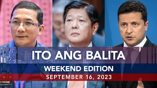 UNTV: Ito Ang Balita Weekend Edition |  September 16, 2023