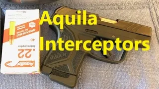 40 grain Aguila Interceptor 22 LR ballistic gel and chronograph test from the Ruger LCP II