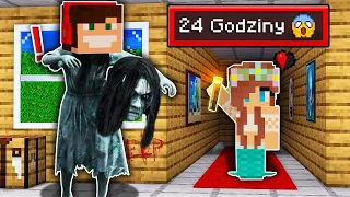 MINECRAFT ALE STRASZĘ JAKO DZIEWCZYNA ZE STUDNI PRZEZ 24H?! GPLAY & LUMI