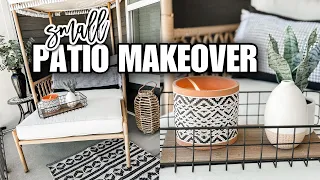SMALL PATIO MAKEOVER / SUMMER PATIO DECOR IDEAS / DECORATING FOR SUMMER 2023