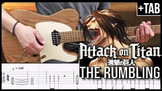 ATTACK ON TITAN: The Final Season -The Rumbling Cover - Guitar TAB Tutorial