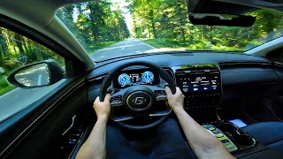 Hyundai Tucson PHEV 2022  Electric Range Test Drive POV 4K