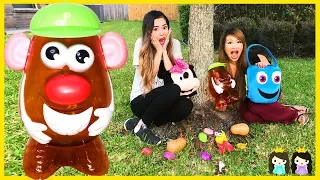 Learn with Mr. Potato Head Easter Hunt Outdoor to learn Body Part Names