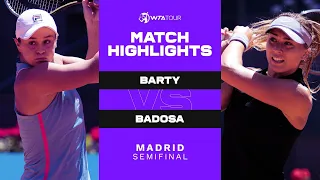 Ash Barty vs. Paula Badosa | 2021 Madrid Semifinal | WTA Match Highlights