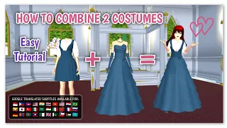 How to Combine 2 Costumes Tutorial | Sakura School Simulator