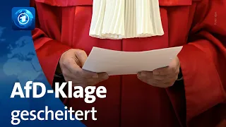 Bundesverfassungsgericht lehnt AfD-Klage ab