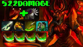 INSANE 522 DUAL DAMAGE [ Legion Commander ] INTENSE CARRY - DOTA 2 GAMEPLAY