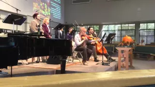 Bonnie and Christian violin cello duet "Let All Things Now Living"