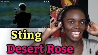 African Girl First Time Hearing Sting - Desert Rose | REACTION