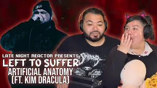 Left to Suffer - "Artificial Anatomy" ft. Kim Dracula (Official Video) (Reaction)