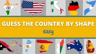 Guess the Country by Shape Quiz Challenge