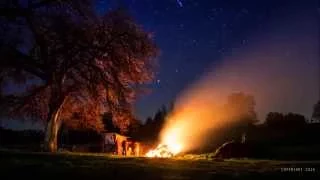 Astro Timelapse - STAR TRAILS MILKY WAY POLARIS STAR