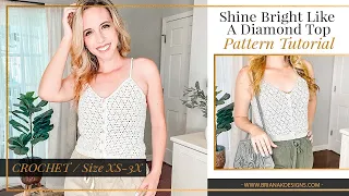 Shine Like A Diamond Crochet Tank Top Pattern