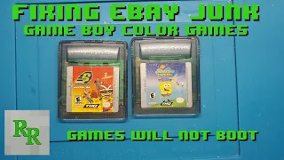 Fixing two Game Boy Color Games - Fixing Ebay Junk