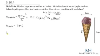 Matematikk 1P- Geometri - Prøveoppgave Vanskelig - 3104