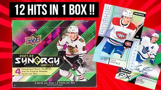 12 HITS !! 2021-22 Upper Deck Synergy Hockey Box Opening !