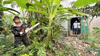 SOCKING Sick Man Help cut the lawn clean Transformation garden Wash yard Inspiration Garden cleaning
