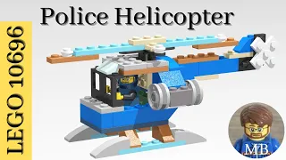 Building a Police Helicopter using Lego classic 10696 - DIY instruction - 10696 Lego classic ideas