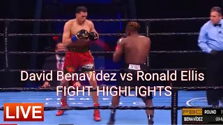 David Benavidez vs Ronald Ellis FIGHT HIGHLIGHTS