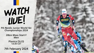 LIVE: FIS Nordic Junior World Ski Championships 2024 - 20KM Mass Start F Men