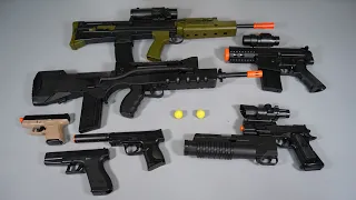 Micro AR15 ? Airsoft Gun - M1911 grenade launcher - Toy Gun -SA80 or L85 -FAMAS- Toy Guns Collection