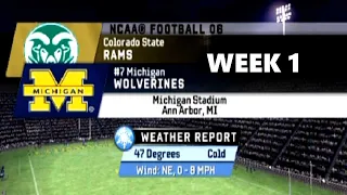 Week 1 Colorado State vs Michigan