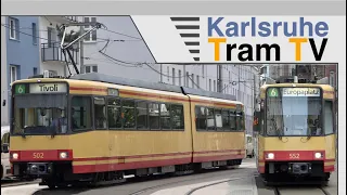 Hochflurer zum Fest der Sinne 2024 in Karlsruhe | Sonderlinie mit Tw 552 & 502 | Karlsruhe Tram TV