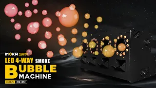 MOKA SFX MK-B12 LED 4 Way Smoke Bubble Machine | Fog Bubbles For Wedding Party Stage Event