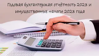 Годовая бухгалтерская отчётность 2023 и имущественные налоги 2023 года