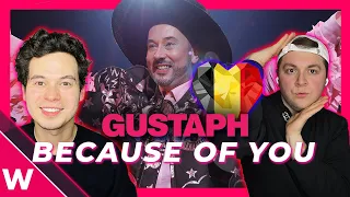 Gustaph "Because of You" Reaction | 🇧🇪 Belgium Eurovision 2023