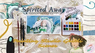 Painting Haku and Chihiro Studio Ghibli Scene: Spirited Away 🎨 Superior Watercolor from SHOPEE 🎨