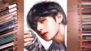 Drawing BTS: V (Taehyung) 뷔 | drawholic