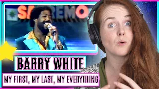 Vocal Coach reacts to Barry White - You're the First, the Last, My Everything (1974)