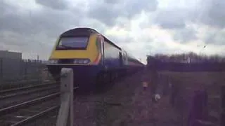 BR Britannia 70013 'Oliver Cromwell' Passes Attenborough on 'The Lincoln Imp' 12/3/11