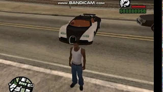 Bugatti veyron cheat code in gta san andreas and  please subscribe to my channel