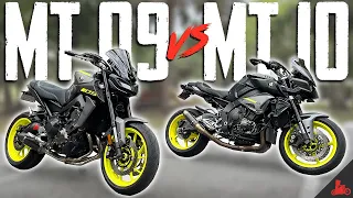 Yamaha MT 09 vs MT 10!