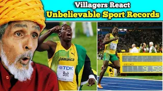 Villagers Stunned To Watch GREATEST WORLD RECORDS IN SPORT HISTORY ! Tribal People React To