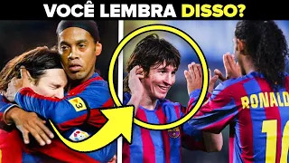 Quando Ronaldinho e Messi Jogavam Juntos! Era Mágico...