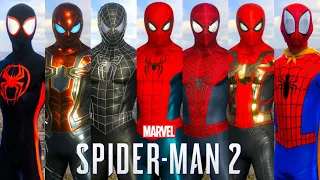 Marvel's Spider-Man 2 PS5 - All Movie Suits Free Roam Gameplay (4K 60FPS)