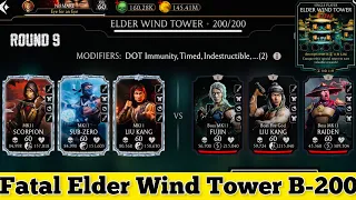 Fatal Elder Wind Tower Final Boss Battle 200 & 184,185,189 Fight + Rewards MK Mobile