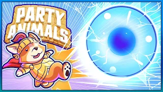 Party Animals: 2v2 Rocket League Mode! (Cartoonz & H20Delirious VS Squirrel & Kyle)