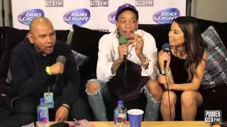 Wiz Khalifa talks about his new face tattoo on the Cruz Show at Cali Christmas!