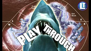 JAWS Board Game PLAYTHROUGH / EXAMPLE Of PLAY Of The JAWS BOARD GAME