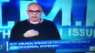 Boy Abunda's reaction about Manny Pacquiao's statement on LGBT