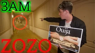 TERRIFYING OUIJA BOARD CONTACTING ZOZO AT HAUNTED HOTEL **DEMON TRIES ESCAPING**